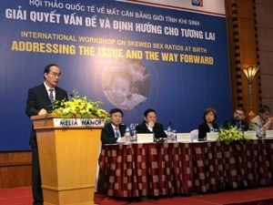 Deputy Prime Minister Nguyen Thien Nhan speaks at the workshop (Source: VNA).