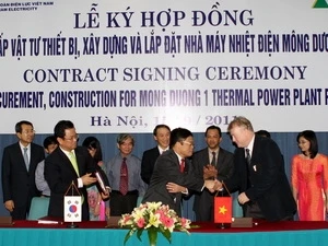 The ground breaking ceremony for Mong Duong 1 thermo power plant (Source: VNA)