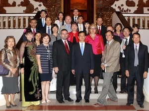 PM Dung and heads of UN organisations (Source:VNA)