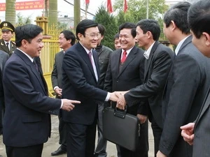 President Sang visited Thai Binh province on Feb. 4. Photo: VNA