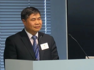 Vietnamese Ambassador to Japan Doan Xuan Hung speaks at the ceremony (Source: VNA)
