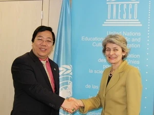 Deputy Foreign Minister receives UNESCO General Director Irina Bokova (Source: VNA)