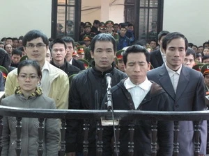 The defendants at the court (Source: VNA)