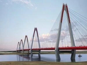 Nhat Tan bridge funded by Japan (Source: JICA)