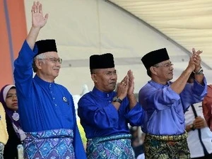 Malaysian Prime Minister Najib Tun Razak (left) and candidates (Source: AFP/VNA)