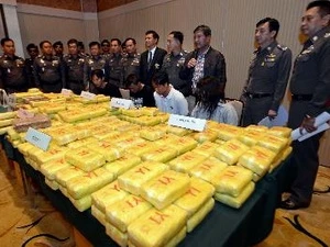 Thai Police discover a drug trafficking case (Source: AFP)