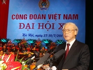 Party General Secretary Nguyen Phu Trong addresses the event (Source:VNA)