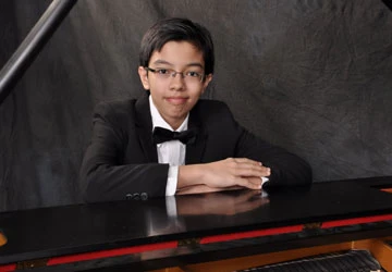 Malaysian 15-year-old pianist Tengku Ahmad Irfan