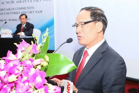 ASEAN Secretary-General Le Luong Minh speaking at the event (Photo: VNA)