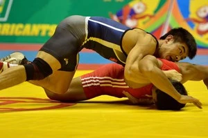 Wrestler Can Tat Du (Photo:VNA) 