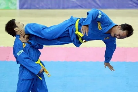 Vovinam team wins the first gold medal for Vietnam on December 19. Photo: VNA