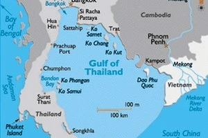 Map of the Gulf of Thailand (Source: Wikipedia)
