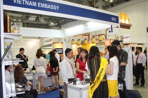 A Vietnam's coffee booth at the Expo (Source: VNA)