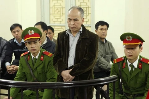 Pham Viet Dao at the trial (Source: VNA)