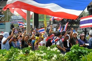 Anti-government demonstrators rallied in Bangkok on February 20 (Source: AFP)