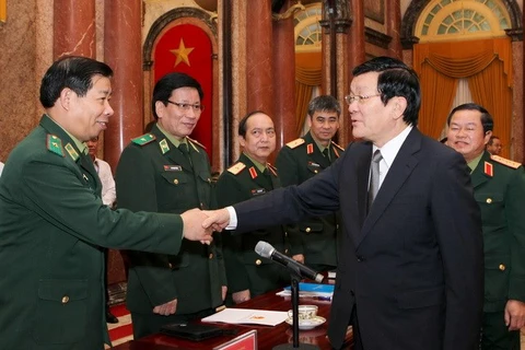 President Truong Tan Sang (right) (Photo: VNA)