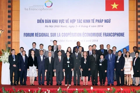 Delegates at the opening session of the forum. Photo: VNA