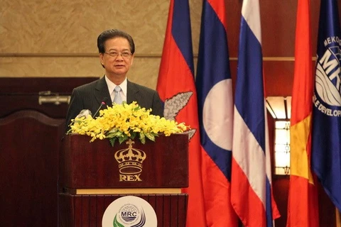 Prime Minister Nguyen Tan Dung speaking at the event (Photo: VNA)