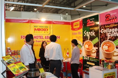 A booth of Vietnamese products at FHA 2014 (Source: VNA)
