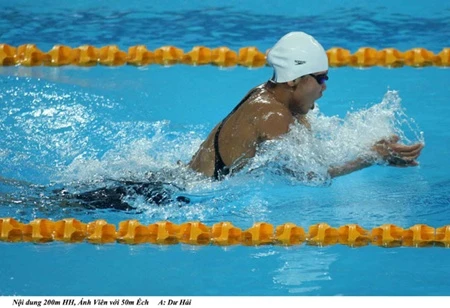 Swimmer Nguyen Thi Anh Vien is expected to win gold for Viet Nam at the 17th ASIAD in South Korea in September (File photo)