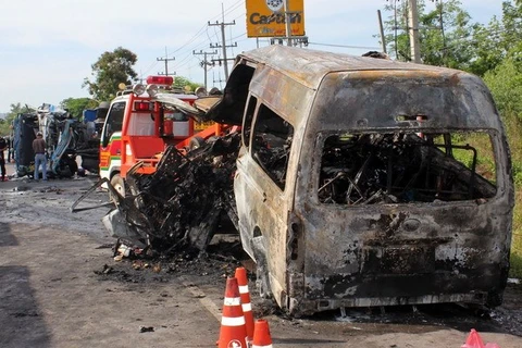 The scene of the accident (Photo: AFP/VNA)