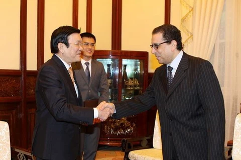 President Truong Tan Sang receives Saudi Arabian Ambassador Salah Ahmed Hamed Sarhan (Photo: VNA)