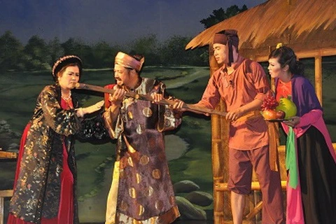 A scene in the traditional play (Photo: VNA)