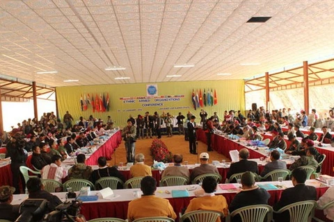 A meeting of the ethnic armed groups in Myanmar (Source: The Irrawaddy)
