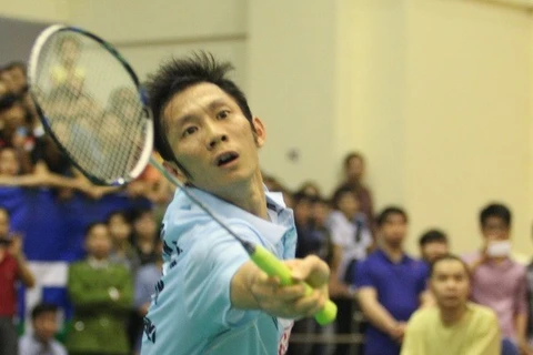 Vietnamese badminton ace Nguyen Tien Minh (Photo: VNA)