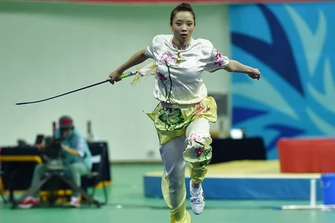 Wushu athlete Duong Thuy Vi (Source: VNA)