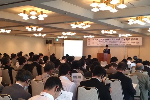 Vietnamese and Japanese business owners met in the Japanese cities of Osaka and Kobe on October 14-15 (Photo:VNA)