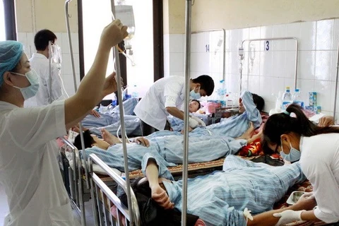 Dengue patients receive treatment at Hanoi-based National Hospital of Tropical Diseases (Photo: VNA)