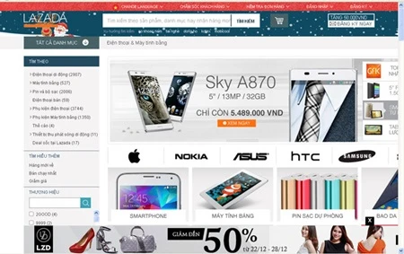A popular online shopping website in Vietnam (Internet photo)