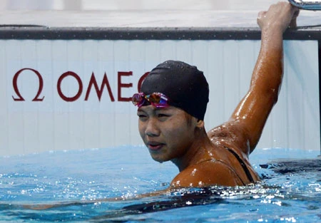 Swimmer Nguyen Thi Anh Vien is expected to defend her title at the Best Athletes and Coaches of 2014, which is being held on December 30 in three cities across the nation. Photo voc.org.vn