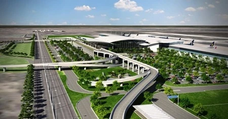 A perspective figure of Quang Ninh International Airport in Van Don Economic Zone (Photo: petrotimes.vn)