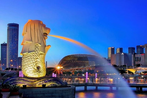 Lion head symbol of Singapore (Photo: tourdulich.org.vn)