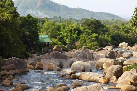 The landscape in the vicinity of Krong Kmaro waterfall in Dak Lak province (Photo: VNA)