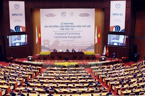 The opening ceremony of the IPU-132 (Photo: VNA)