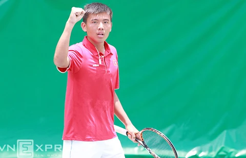 Vietnam’s young tennis player Ly Hoang Nam (Photo: Vnexpress)
