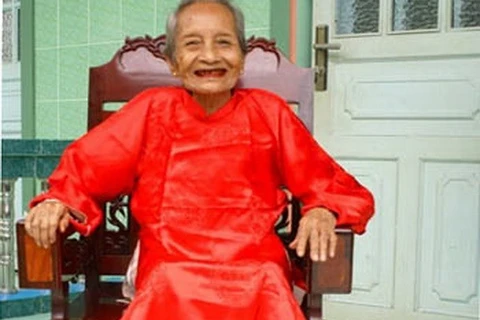 122-year-old Nguyen Thi Tru. (Source: Vietkings)