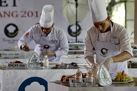 Cooks at the 2014 competition (Source: VNA)