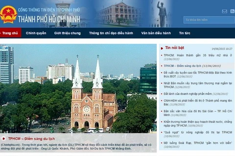 Ho Chi Minh City launched the city’s website as part of the Government’s e-portal at a ceremony on June 14. (Photo: VNA)