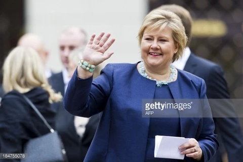 Norwegian Prime Minister Erna Solberge (Source: AFP/Getty Images) 