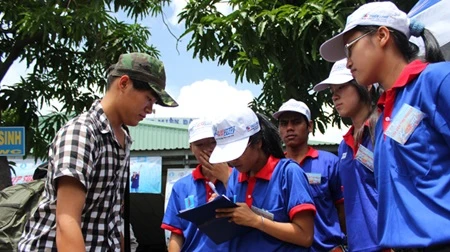 As of last Sunday, as many as 3,312 voluntary teams with 53,000 volunteers had been established in the country (Photo: kenhtuyensinh)