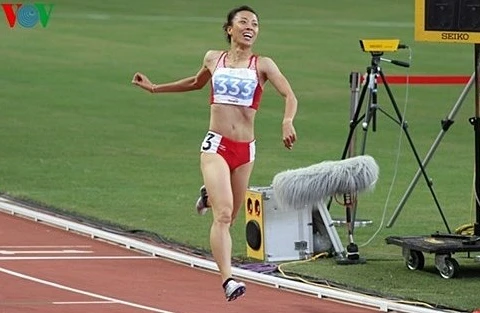 Do Thi Thao took second place in the women's 800m (Photo: vov.vn)