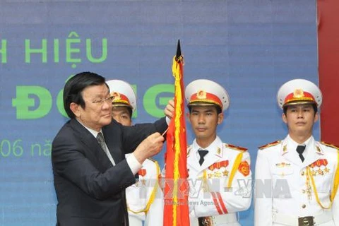 State President Truong Tan Sang presents Labour Hero of the Renewal Era title to Pasteur Institute in HCM City (Source: VNA)