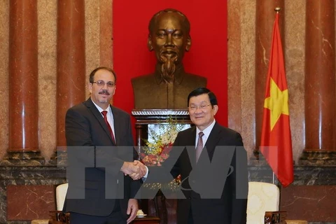 President Truong Tan Sang receives Special Envoy of Cuban President Alejandro Castro Espin (Source: VNA)