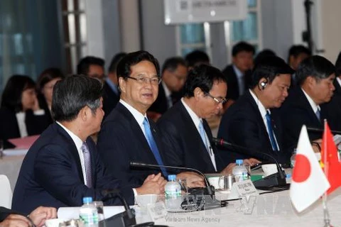 Prime Minister Nguyen Tan Dung attends the Vietnam-Japan economic seminar (Photo: VNA)