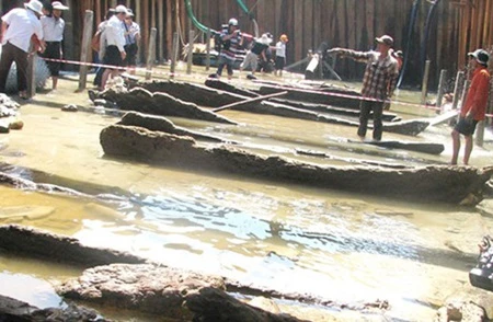A 700-year-old shipwreck salvaged in Quang Ngai province (File Photo)
