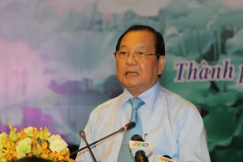 Politburo member and Secretary of the Ho Chi Minh City Party Committee Le Thanh Hai (Photo: VNA)